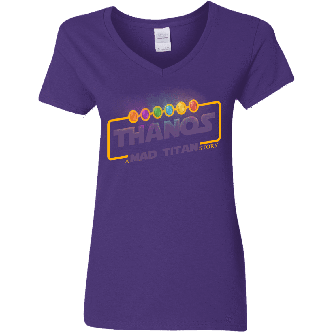 T-Shirts Purple / S A Mad Titan Story Women's V-Neck T-Shirt