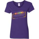 T-Shirts Purple / S A Mad Titan Story Women's V-Neck T-Shirt