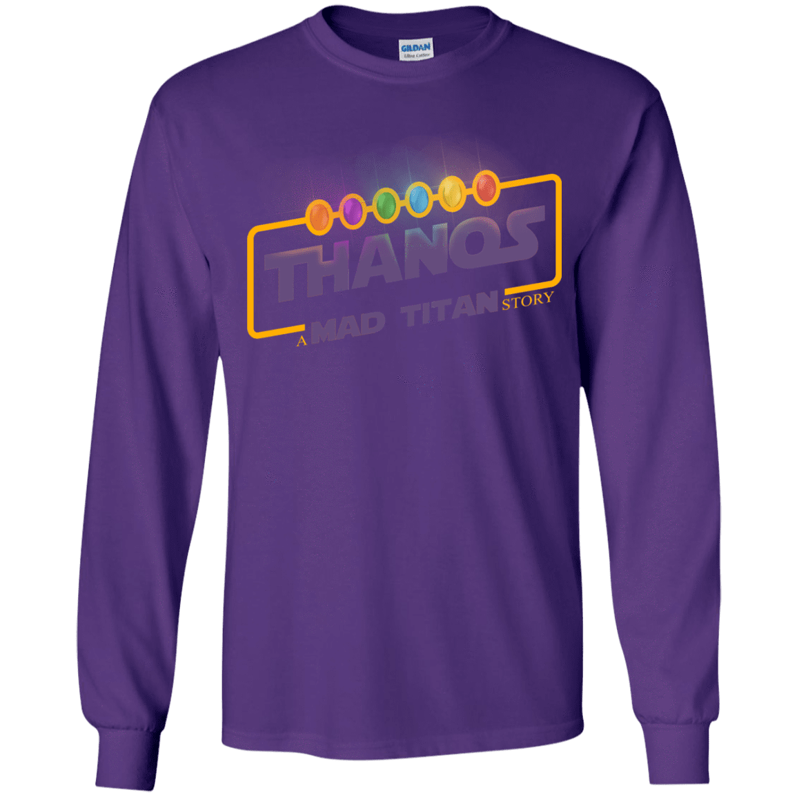T-Shirts Purple / YS A Mad Titan Story Youth Long Sleeve T-Shirt