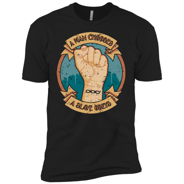 T-Shirts Black / YXS A Man Chooses A Slave Obeys Boys Premium T-Shirt