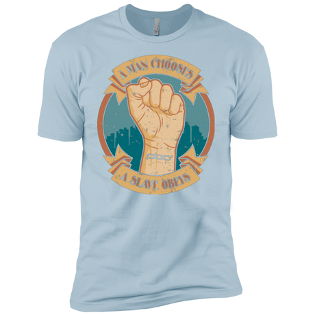 T-Shirts Light Blue / YXS A Man Chooses A Slave Obeys Boys Premium T-Shirt