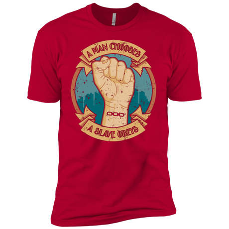 T-Shirts Red / YXS A Man Chooses A Slave Obeys Boys Premium T-Shirt