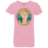 T-Shirts Light Pink / YXS A Man Chooses A Slave Obeys Girls Premium T-Shirt