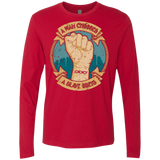 T-Shirts Red / Small A Man Chooses A Slave Obeys Men's Premium Long Sleeve