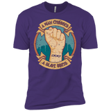 T-Shirts Purple / X-Small A Man Chooses A Slave Obeys Men's Premium T-Shirt