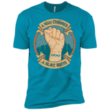 T-Shirts Turquoise / X-Small A Man Chooses A Slave Obeys Men's Premium T-Shirt