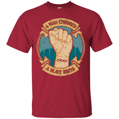 T-Shirts Cardinal / Small A Man Chooses A Slave Obeys T-Shirt