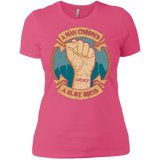 T-Shirts Hot Pink / X-Small A Man Chooses A Slave Obeys Women's Premium T-Shirt