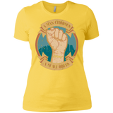 T-Shirts Vibrant Yellow / X-Small A Man Chooses A Slave Obeys Women's Premium T-Shirt