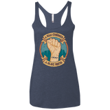 T-Shirts Vintage Navy / X-Small A Man Chooses A Slave Obeys Women's Triblend Racerback Tank