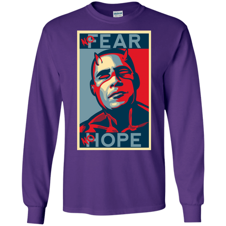 T-Shirts Purple / S A man with no fear Men's Long Sleeve T-Shirt