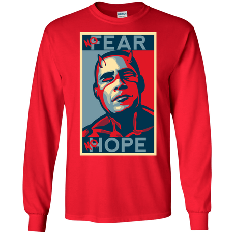 T-Shirts Red / S A man with no fear Men's Long Sleeve T-Shirt
