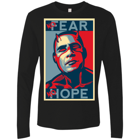 T-Shirts Black / S A man with no fear Men's Premium Long Sleeve