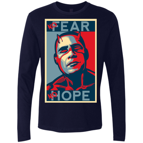 T-Shirts Midnight Navy / S A man with no fear Men's Premium Long Sleeve