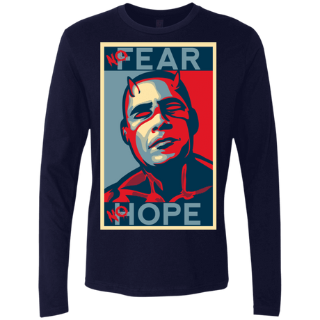 T-Shirts Midnight Navy / Small A man with no fear Men's Premium Long Sleeve