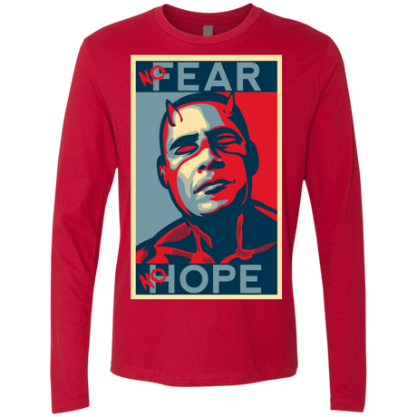 T-Shirts Red / S A man with no fear Men's Premium Long Sleeve