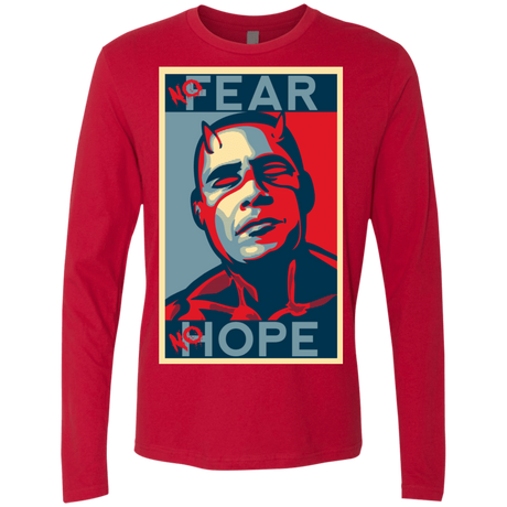 T-Shirts Red / Small A man with no fear Men's Premium Long Sleeve