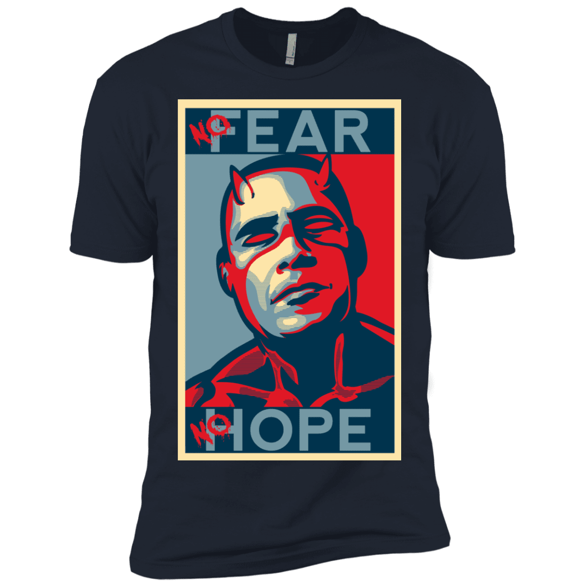 T-Shirts Midnight Navy / X-Small A man with no fear Men's Premium T-Shirt