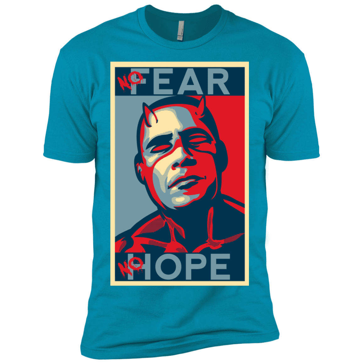 T-Shirts Turquoise / X-Small A man with no fear Men's Premium T-Shirt