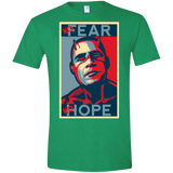 T-Shirts Heather Irish Green / S A man with no fear Men's Semi-Fitted Softstyle