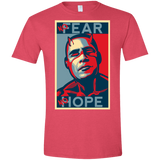 T-Shirts Heather Red / S A man with no fear Men's Semi-Fitted Softstyle