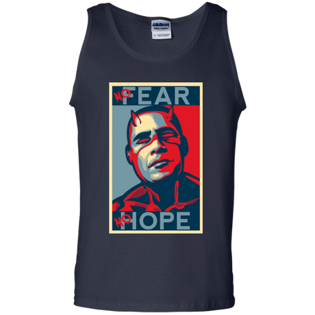 T-Shirts Navy / S A man with no fear Men's Tank Top