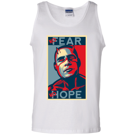 T-Shirts White / S A man with no fear Men's Tank Top