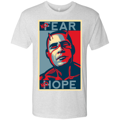T-Shirts Heather White / S A man with no fear Men's Triblend T-Shirt