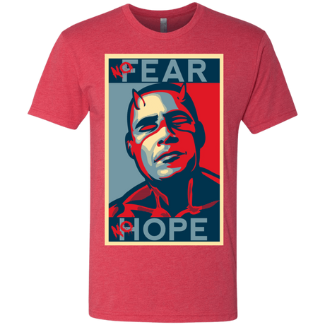 T-Shirts Vintage Red / S A man with no fear Men's Triblend T-Shirt