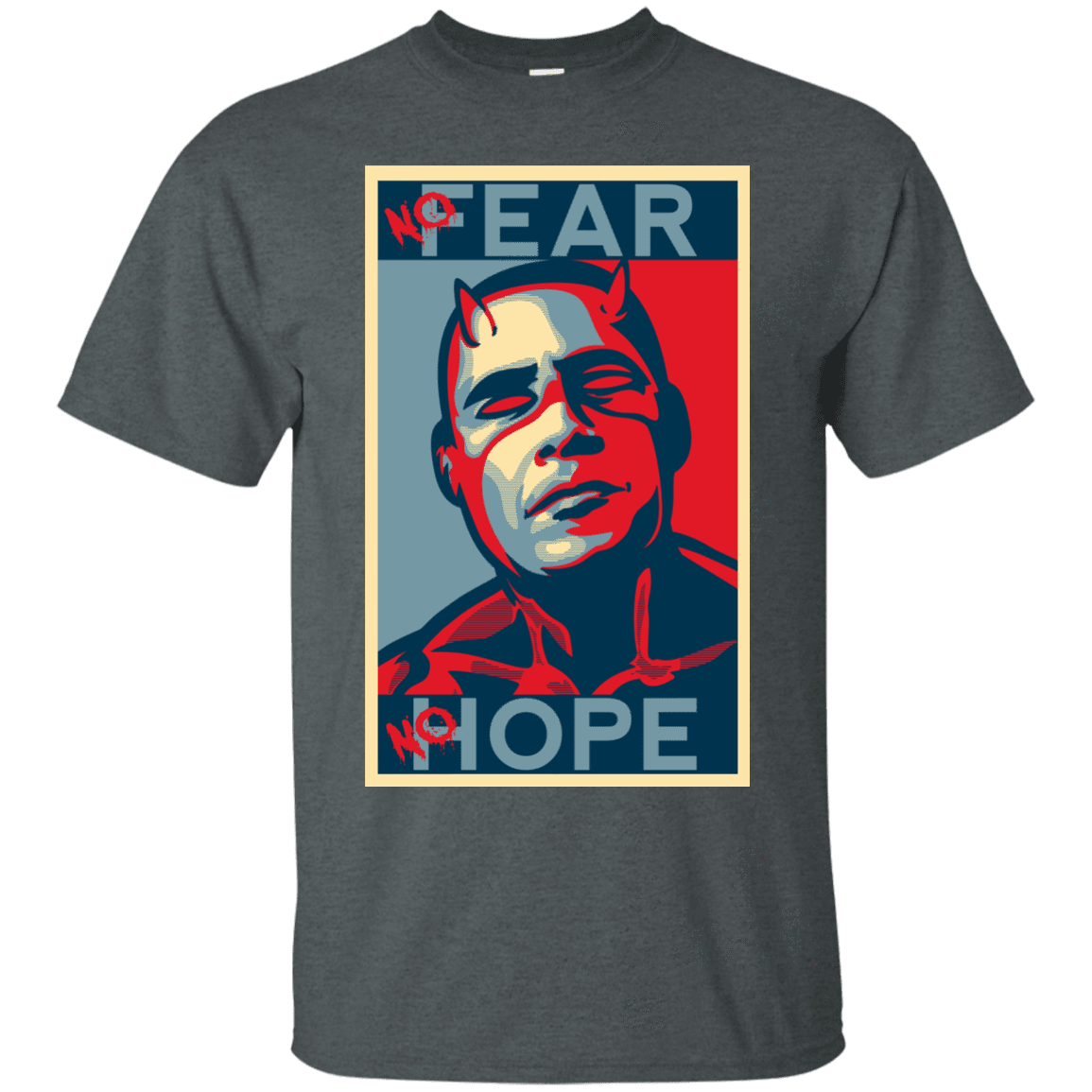 T-Shirts Dark Heather / S A man With No Fear T-Shirt