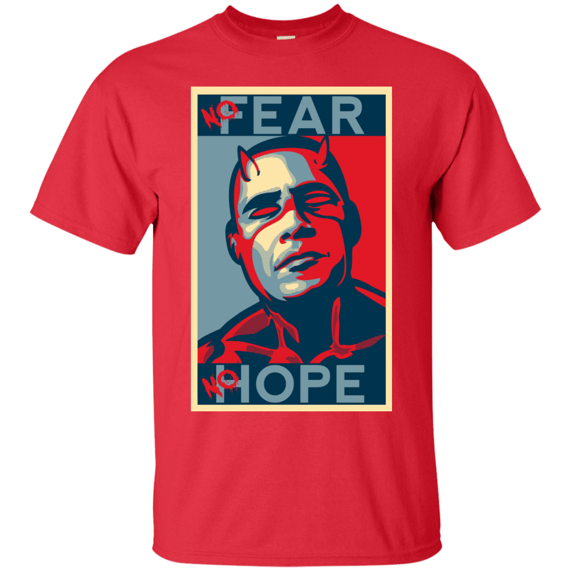 T-Shirts Red / S A man With No Fear T-Shirt