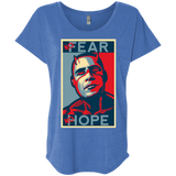 T-Shirts Vintage Royal / X-Small A man with no fear Triblend Dolman Sleeve