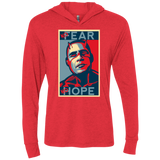 T-Shirts Vintage Red / X-Small A man with no fear Triblend Long Sleeve Hoodie Tee