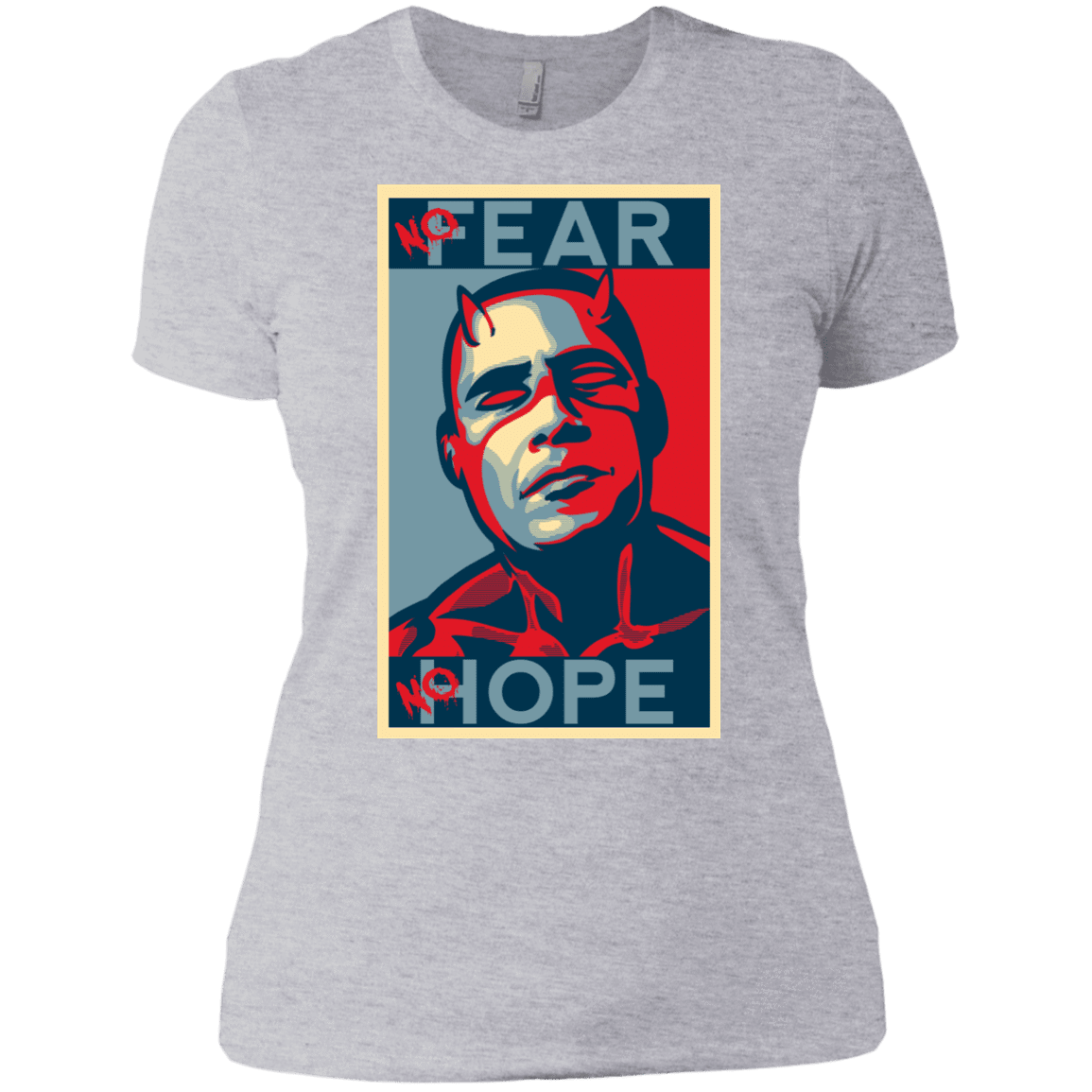 T-Shirts Heather Grey / X-Small A man with no fear Women's Premium T-Shirt