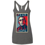 T-Shirts Premium Heather / X-Small A man with no fear Women's Triblend Racerback Tank