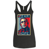 T-Shirts Vintage Black / X-Small A man with no fear Women's Triblend Racerback Tank