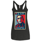 T-Shirts Vintage Black / X-Small A man with no fear Women's Triblend Racerback Tank