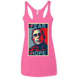 T-Shirts Vintage Pink / X-Small A man with no fear Women's Triblend Racerback Tank