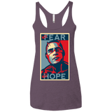 T-Shirts Vintage Purple / X-Small A man with no fear Women's Triblend Racerback Tank