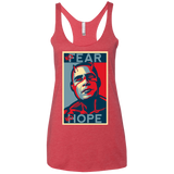 T-Shirts Vintage Red / X-Small A man with no fear Women's Triblend Racerback Tank