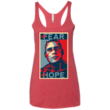 T-Shirts Vintage Red / X-Small A man with no fear Women's Triblend Racerback Tank