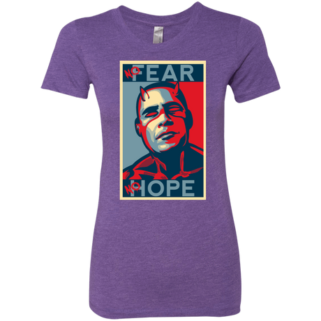 T-Shirts Purple Rush / S A man with no fear Women's Triblend T-Shirt