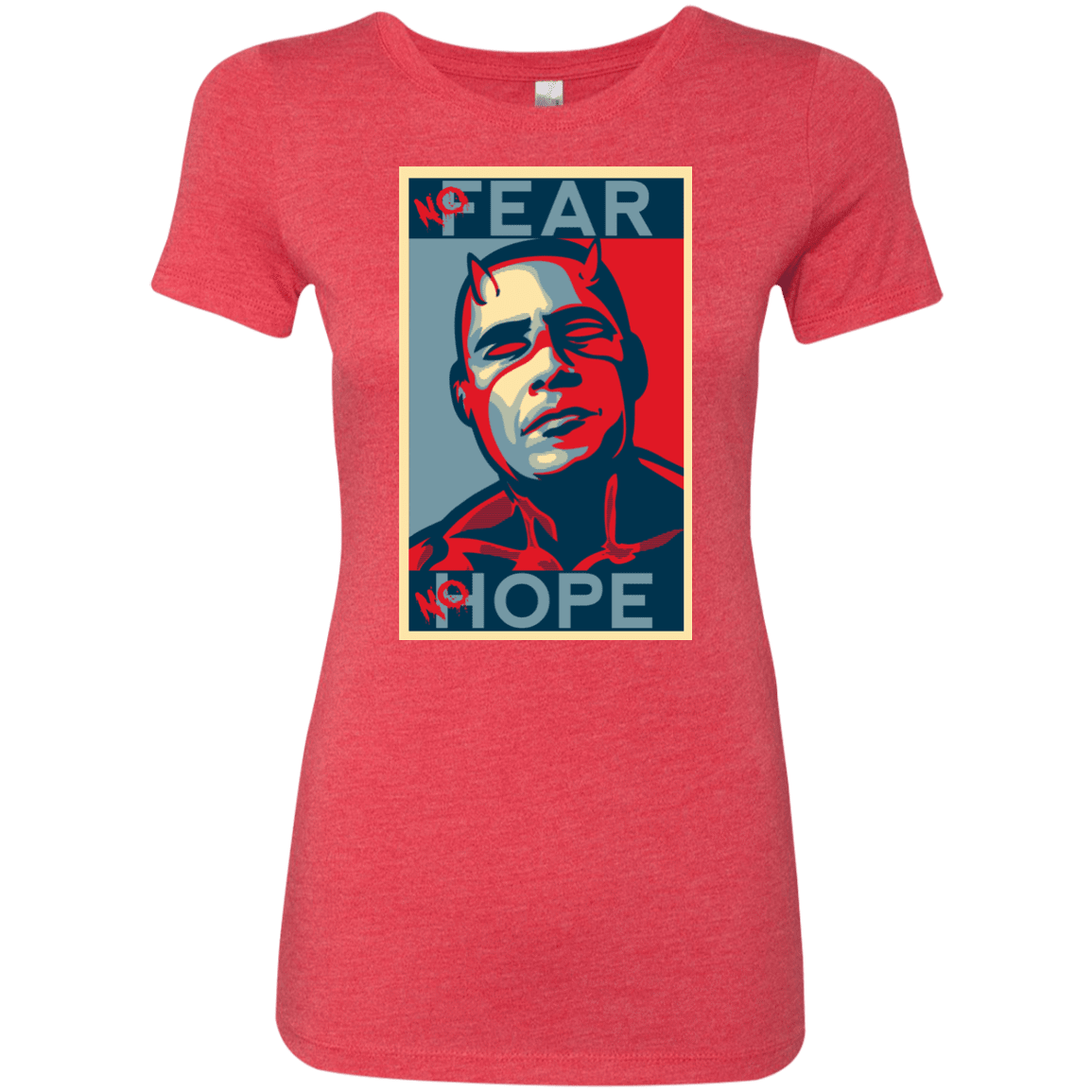 T-Shirts Vintage Red / S A man with no fear Women's Triblend T-Shirt