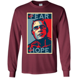 T-Shirts Maroon / YS A man with no fear Youth Long Sleeve T-Shirt