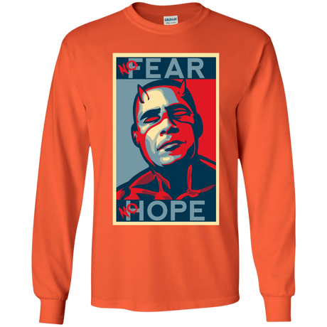 T-Shirts Orange / YS A man with no fear Youth Long Sleeve T-Shirt