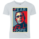 T-Shirts Heather White / YXS A man with no fear Youth Triblend T-Shirt