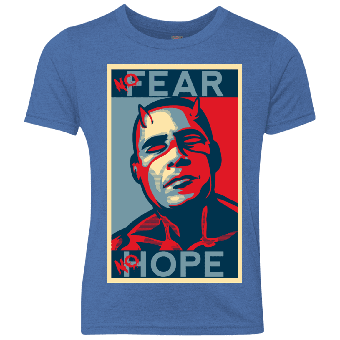 T-Shirts Vintage Royal / YXS A man with no fear Youth Triblend T-Shirt