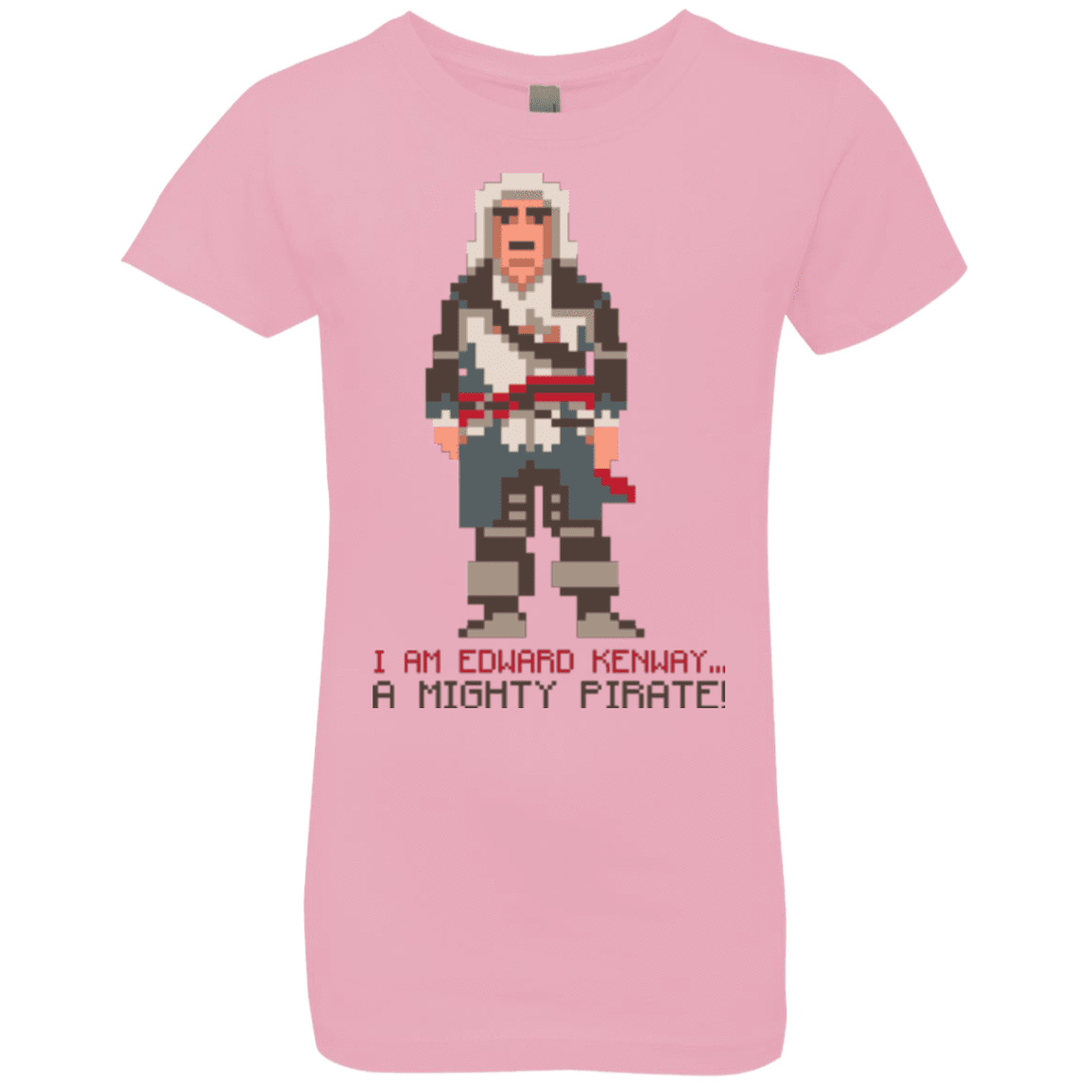 T-Shirts Light Pink / YXS A Mighty Pirate Girls Premium T-Shirt
