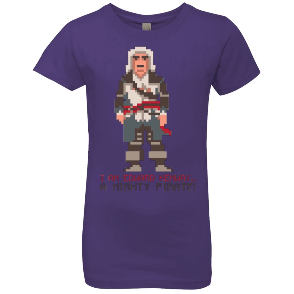 T-Shirts Purple Rush / YXS A Mighty Pirate Girls Premium T-Shirt