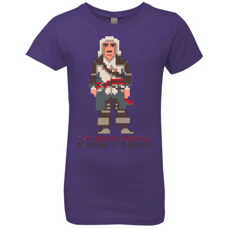 T-Shirts Purple Rush / YXS A Mighty Pirate Girls Premium T-Shirt